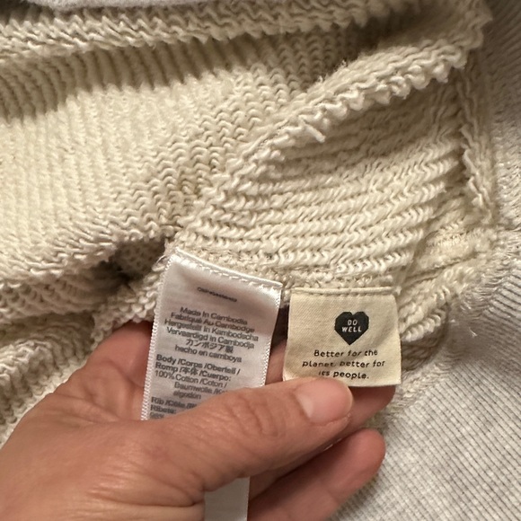 Madewell Heathered Cream Hoodie - Picture 4 of 8